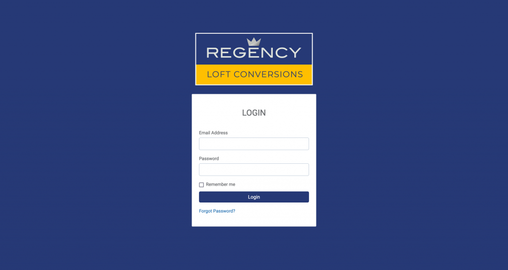 Regency Loft Conversions Customer Portal Login